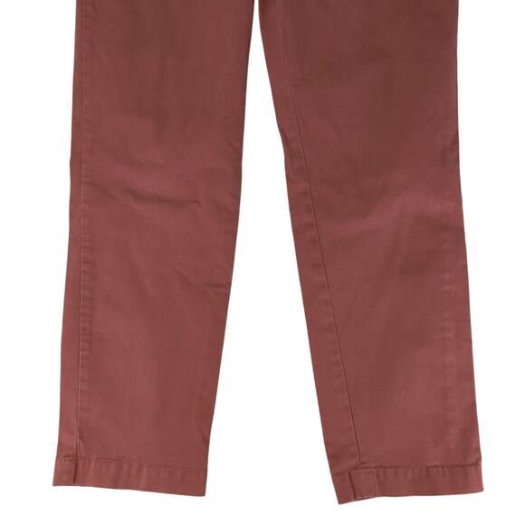 Talbots‎ The Daily Ankle Cropped Pants Women's Size 10 Slim Leg Dark Rose - Picture 4 of 9